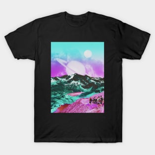 Lush - Space Collage, Retro Futurism, Sci-Fi T-Shirt